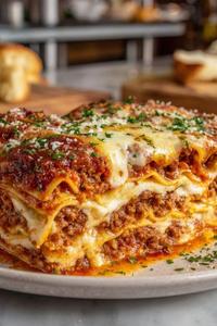 Meat Lasagna, Homemade (1 Piece)
