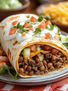 Beef and Bean Burrito (1 Burrito)