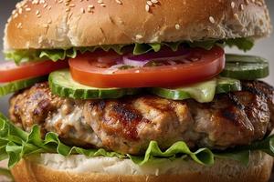 Turkey Burger on a Bun