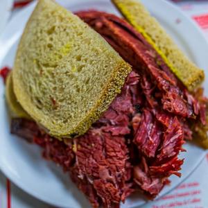 Montreal Smoked Meat Sandwich on Rye