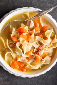 Chicken Noodle Soup, Homemade (1 Cup)