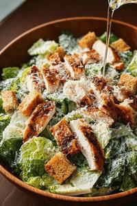 Chicken Caesar Salad with Dressing
