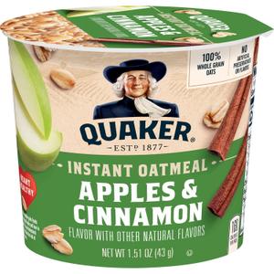 Instant Oatmeal, Apple Cinnamon or Fruit (1 Packet)