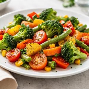 Mixed Vegetables, Cooked (1/2 Cup)
