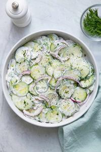 Creamy Cucumber Salad (1/2 Cup)