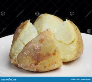 Baked Potato with Skin, Plain (Medium)