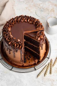 Chocolate Cake with Chocolate Frosting (1 Slice)