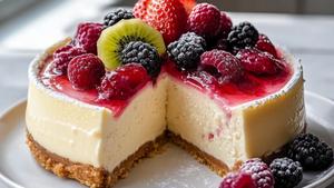 Cheesecake with Fruit Topping (1 Slice)