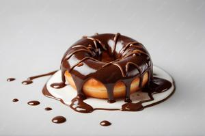 Chocolate Doughnut with Chocolate Icing