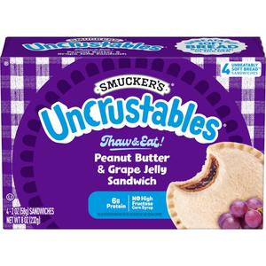 Smucker's Uncrustables Peanut Butter & Grape Sandwich