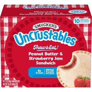 Smucker's Uncrustables Peanut Butter & Strawberry Sandwich