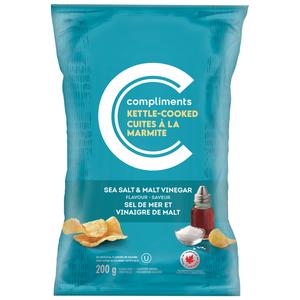 Compliments Sea Salt Kettle Cooked Chips
