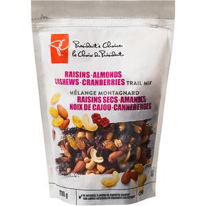 PC Raisins Almonds Cashews Cranberries Trail Mix