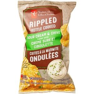 PC Rippled Sour Cream & Chive Kettle Cooked Chips